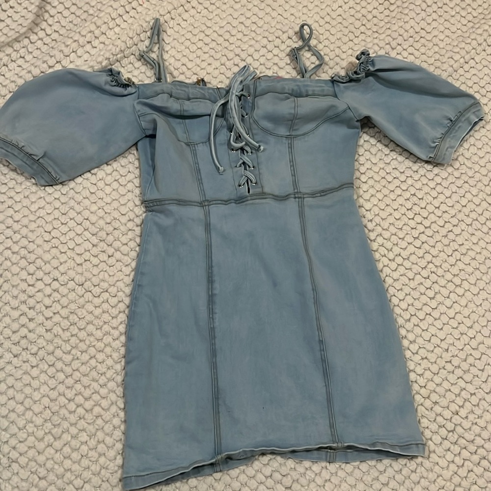 Jean mini dress